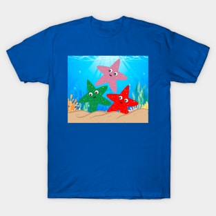 Colorful Funny Fish With Googly Eyes T-Shirt